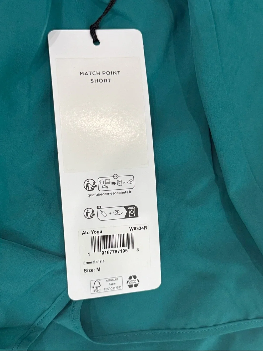 ALO Yoga ♥️NWT♥️Emerald Isle Match Point Shorts  Size Medium